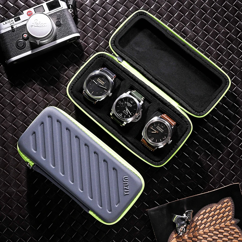Luxury Watch Case Travel - Luxe Toeristische Horloges 3Slots Horloge Rollen