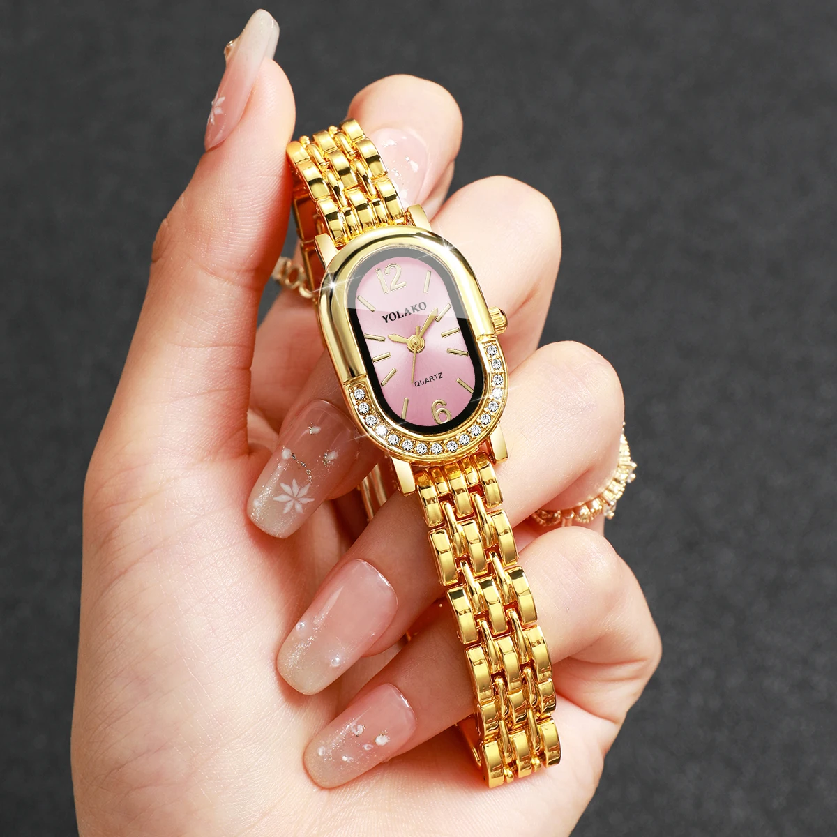 Luxury Watch Safe - Luxe strass dames quartz horloge mode