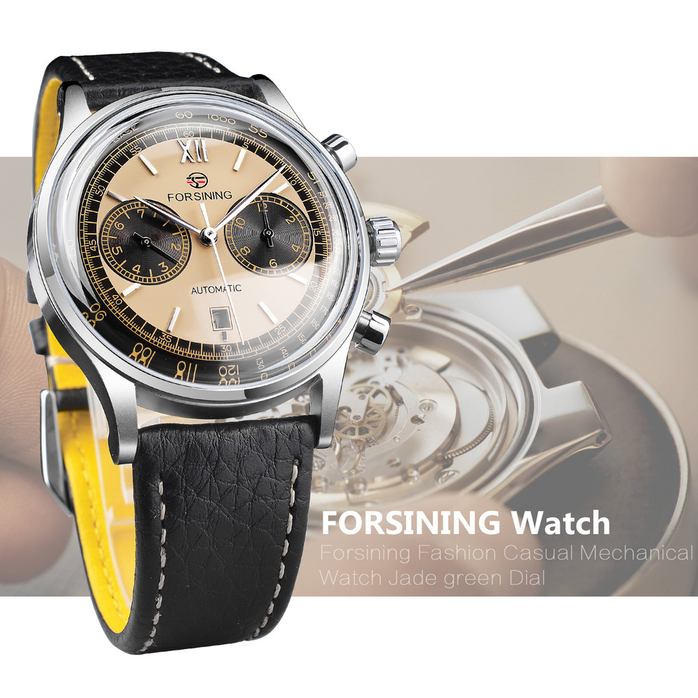 Luxury Watch Grade - Forsining High-end herenhorloges Waterdichte lederen band
