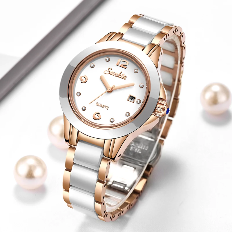 Luxury Watch In Usa - Sunkta Fashion Casual Quartz Dameshorloge Elegante