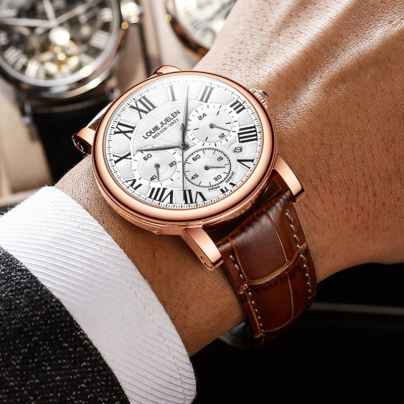 Luxury Watch Longines - Waterdichte premium quartz polshorloge met multifunctionele