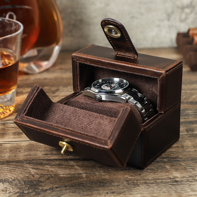 Luxury Watch Case Travel - Draagbare reisopbergdoos voor meerdere horloges, handgemaakte