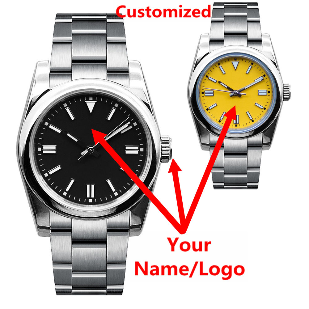 Luxury Watch Safe - Aangepast logo herenhorloge saffier luxe NH35/miyota