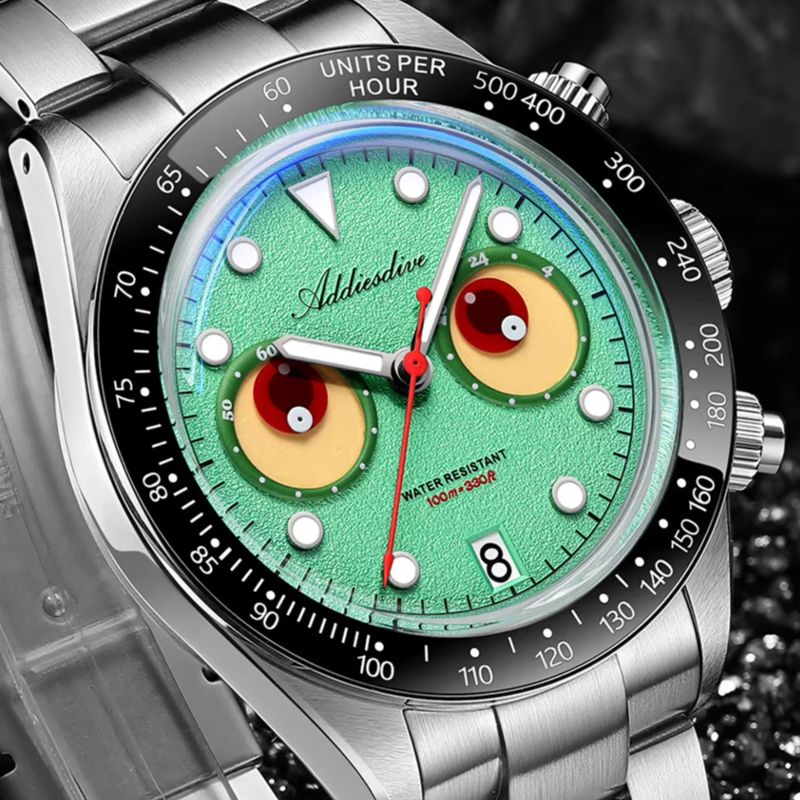 Luxury Watch Makes - ADDIESDIVE chronograaf quartz horloge van hoge