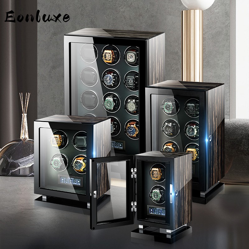 Luxury Watch Safe - Eonluxe Mechanische Automatische Horlogeopwinder Luxe Houten