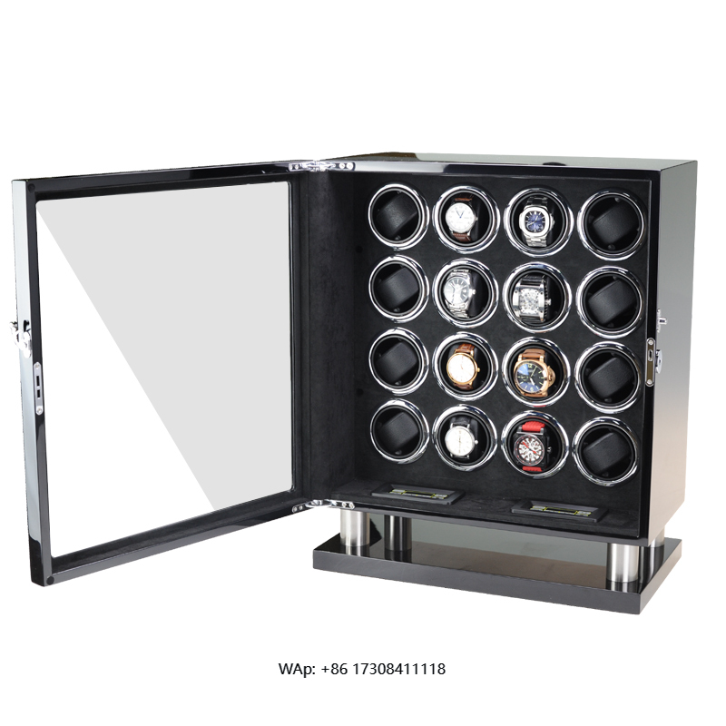 Luxury Watch Safe - Luxe automatische horlogewinder kluis houten horlogedoos
