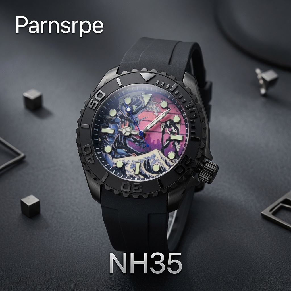 Cartier Watch Santos - parnsrpe C NH35 Automatisch mechanisch duikhorloge