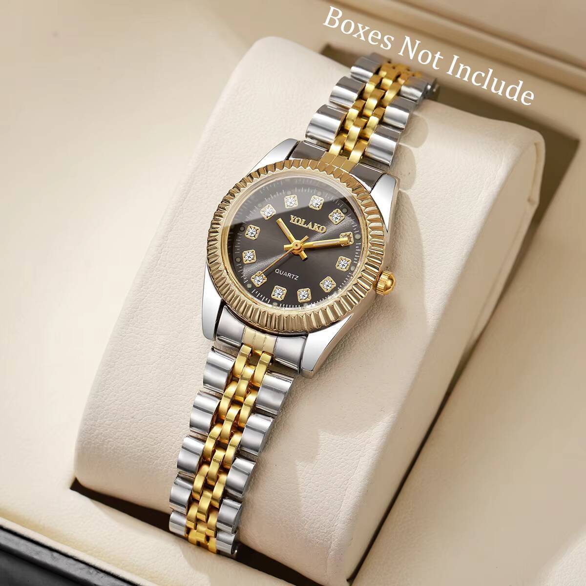 Luxury Watch Packaging Box - Mode Strass Dames Quartz Horloge Luxe