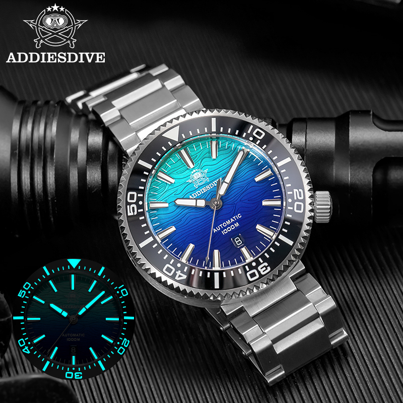 Luxury Watch Makes - ADDIESDIVE AD2526 Herenhorloge 100bar Duikhorloge Automatisch