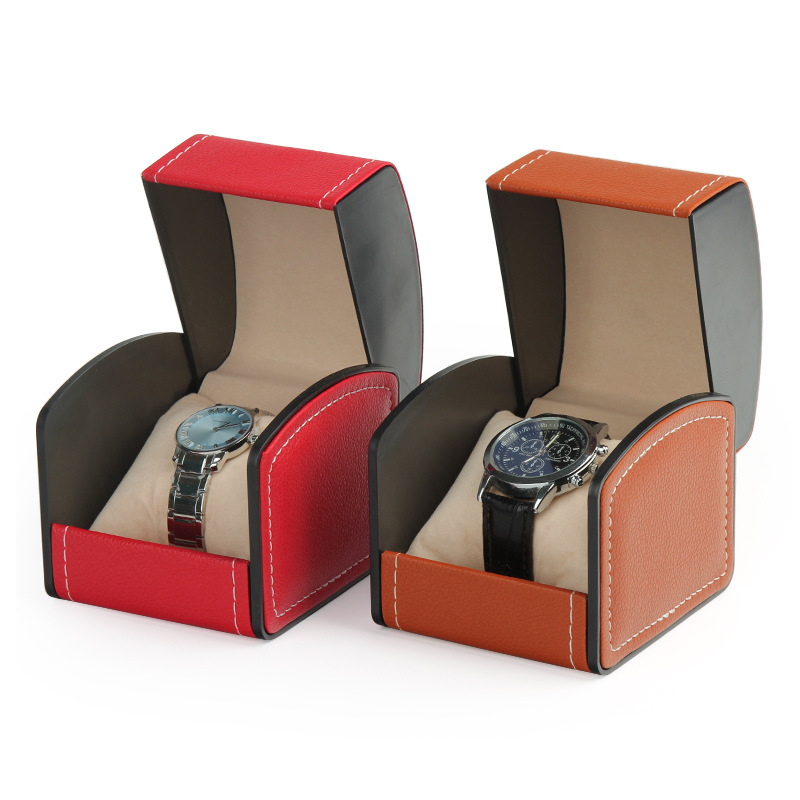 Luxury Watch Case Travel - PU-lederen horlogedoos-displaykast – opbergorganizer met scharnierend