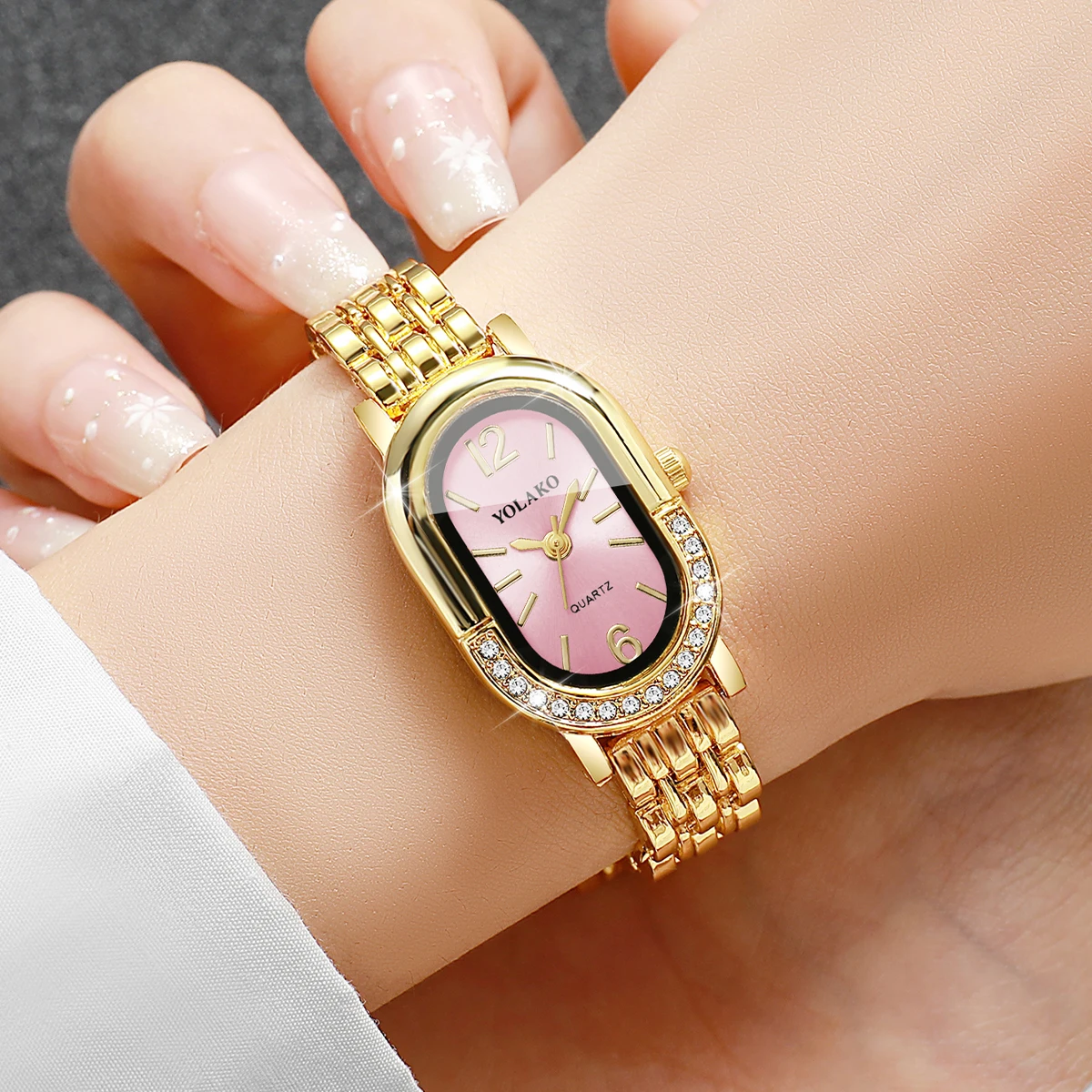 Luxe strass dames quartz horlo - Luxury Watch Safe recensie en prijs