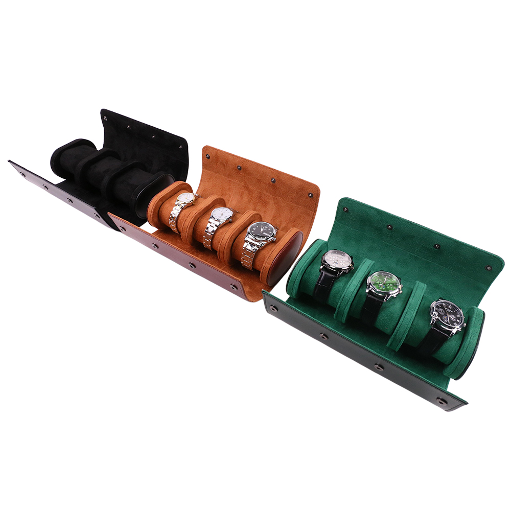Luxe draagbare 3-slots PU lede - Luxury Watch Case Travel recensie en prijs