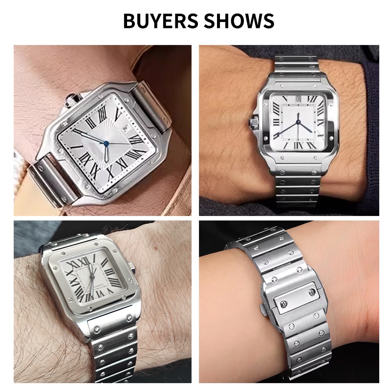 23mm hoogwaardige roestvrijsta - Cartier Watch Santos recensie en prijs