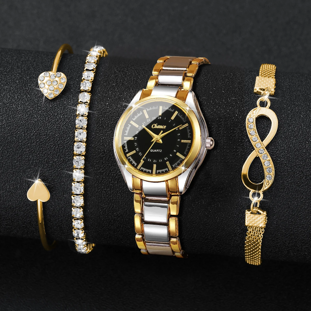 4 STUKS Elegante Dameshorloges - Luxury Watch Safe recensie en prijs