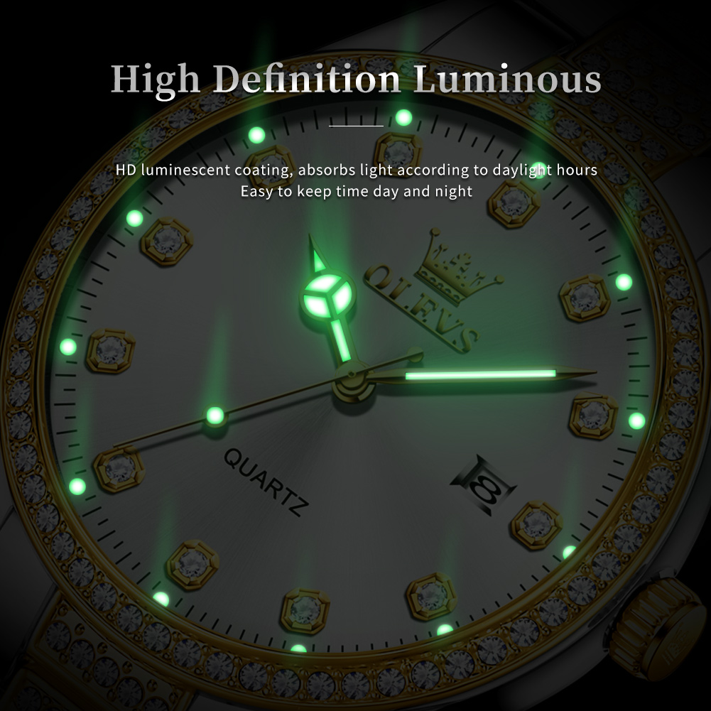 Olevs 9905 Alle Diamant Luxe M - Luxury Watch All Brands recensie en prijs