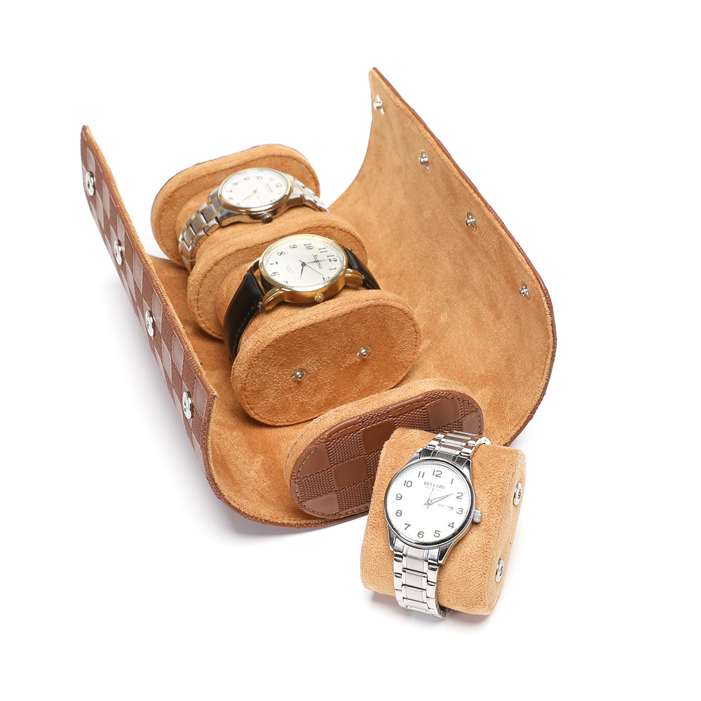 Echt lederen horlogerol etui 1 - Luxury Watch Case Travel recensie en prijs