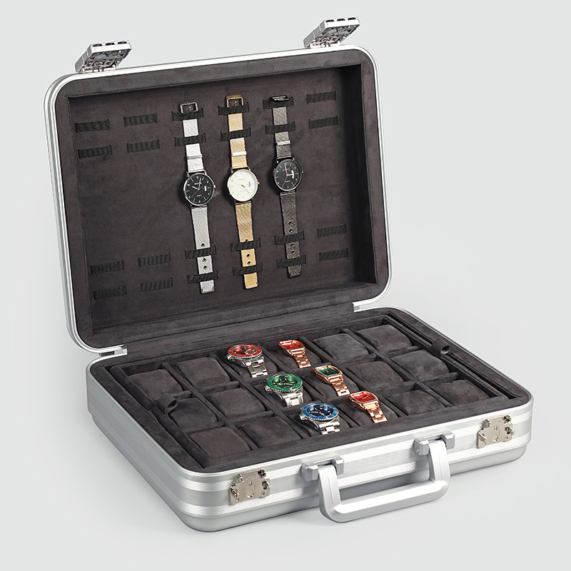 Aluminium Luxe Horloge Doos Gr - Luxury Watch Case Travel recensie en prijs