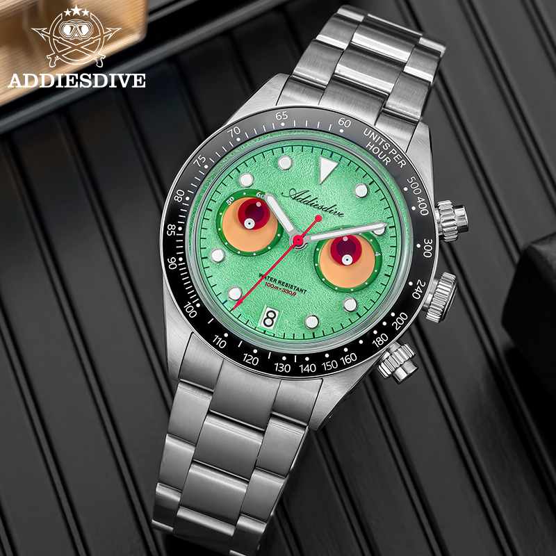 ADDIESDIVE chronograaf quartz  - Luxury Watch Makes recensie en prijs