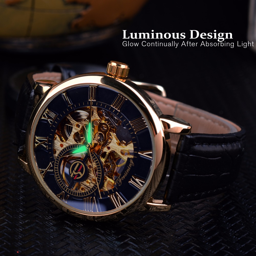 Forsining 3d Logo Ontwerp Holl - Luxury Watch Packaging Box recensie en prijs