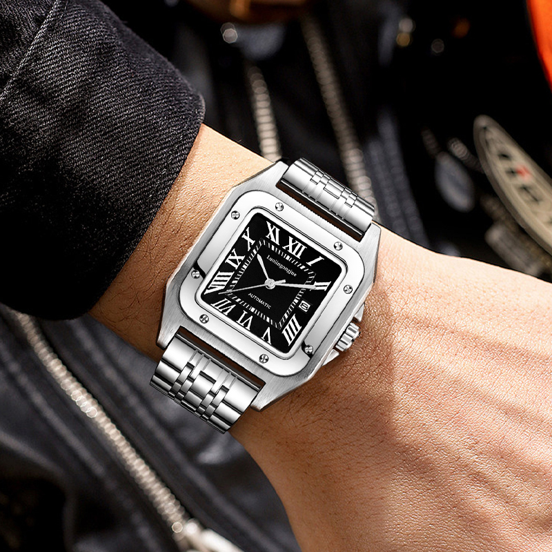 Hoogwaardig luxe vierkant auto - Cartier Watch Santos recensie en prijs