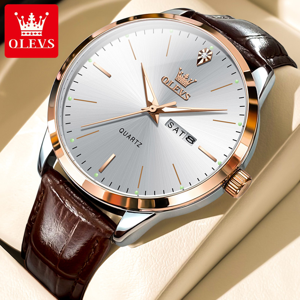 OLEVS 2935 heren quartz horlog - Luxury Watch Longines recensie en prijs