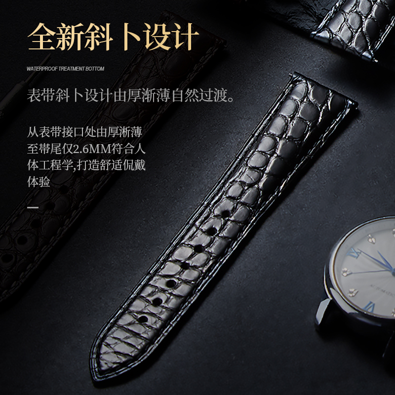 Alligator lederen horlogeband  - Luxury Watch Longines recensie en prijs